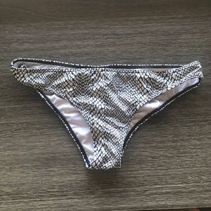 Snakeskin Ruched VS Bikini Bottoms